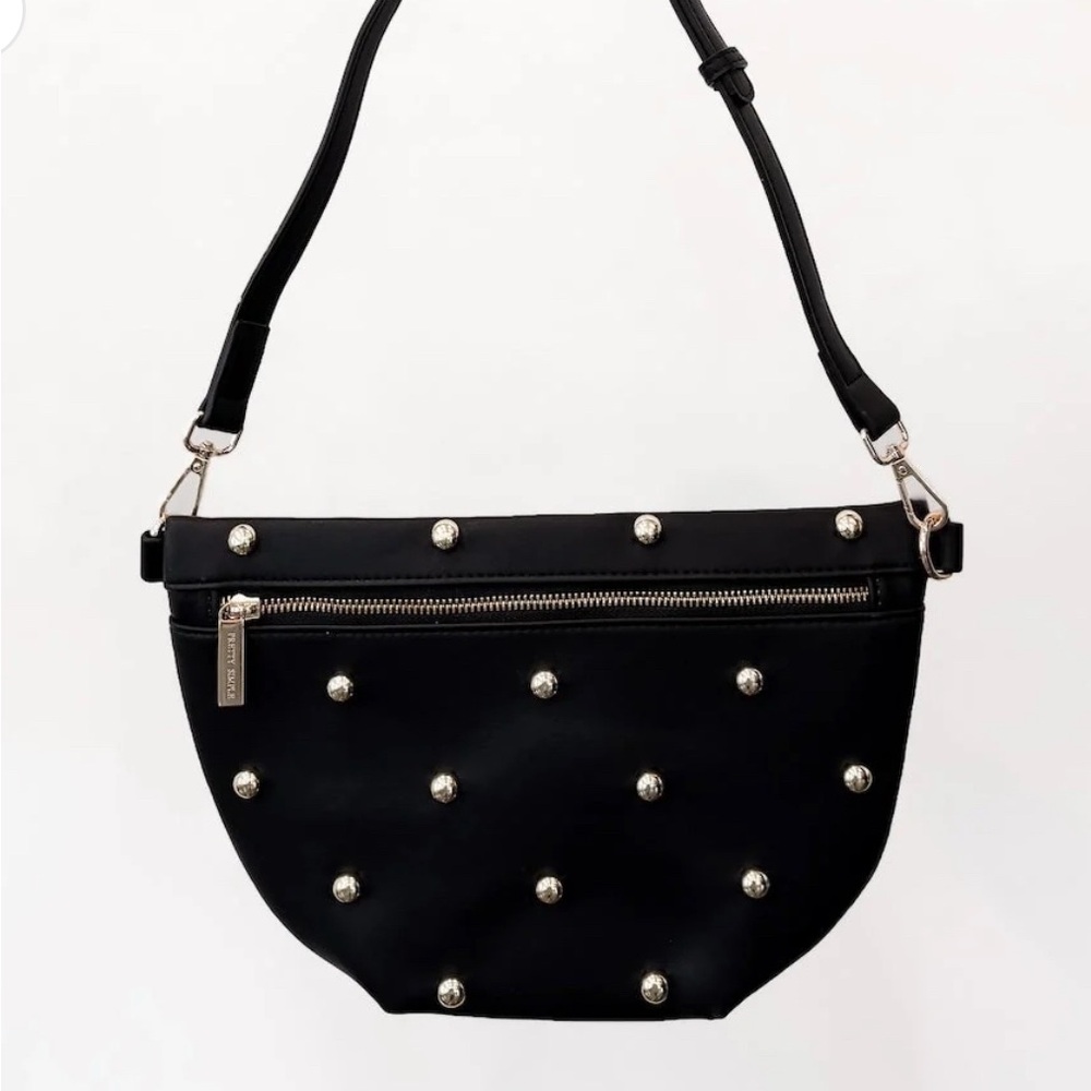 BLACK CHIC GOLD STUDDED WESTLYN BUM BAG NWT